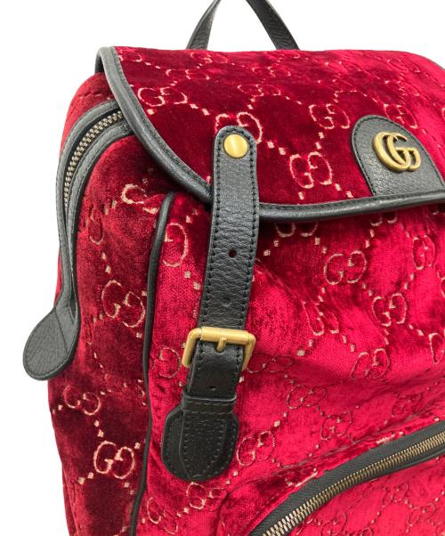 GUCCI（グッチ）GUCCI (グッチ) リュック レッドの古着・服飾アイテム