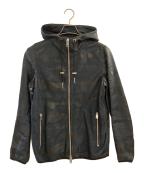 DIESELディーゼル）の古着「ラムレザーャケット」｜ネイビー