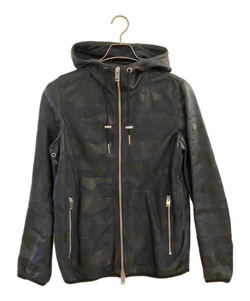 DIESEL（ディーゼル）DIESEL (ディーゼル) ラムレザーャケット ネイビー サイズ:表記なしの古着・服飾アイテム