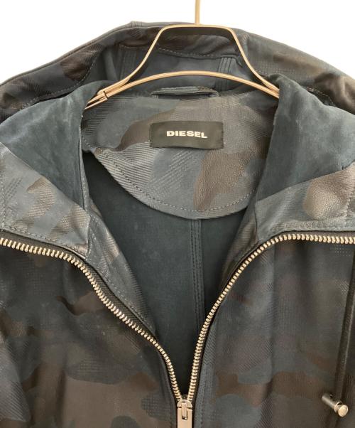 DIESEL（ディーゼル）DIESEL (ディーゼル) ラムレザーャケット ネイビー サイズ:表記なしの古着・服飾アイテム