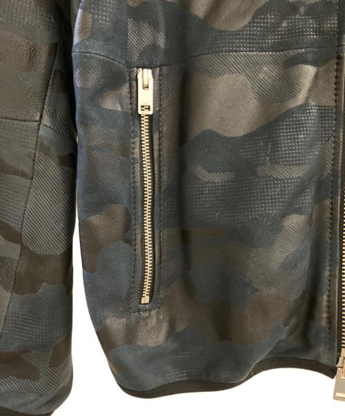 DIESEL（ディーゼル）DIESEL (ディーゼル) ラムレザーャケット ネイビー サイズ:表記なしの古着・服飾アイテム