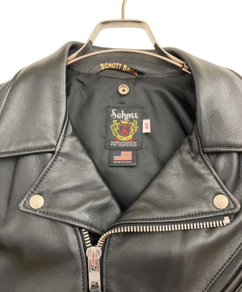 Schott（ショット）Schott (ショット) ラムレザージャケット ブラック サイズ:40の古着・服飾アイテム