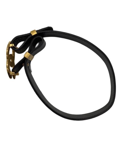 CHANEL（シャネル）CHANEL (シャネル) ココマークレザーベルト ブラック サイズ:70/28の古着・服飾アイテム