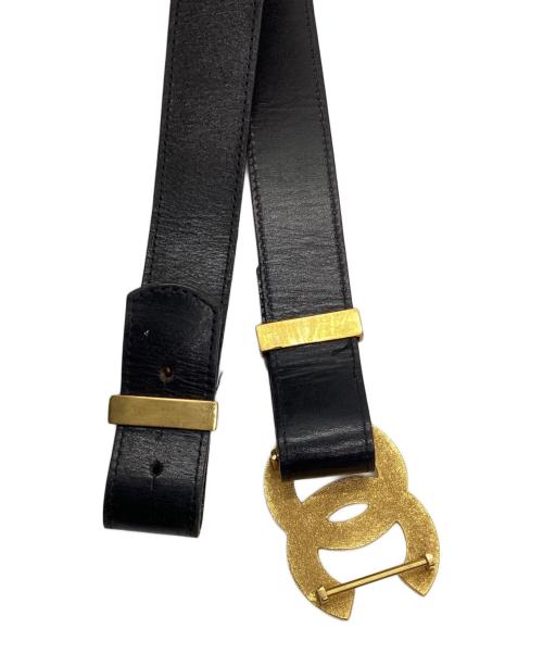 CHANEL（シャネル）CHANEL (シャネル) ココマークレザーベルト ブラック サイズ:70/28の古着・服飾アイテム