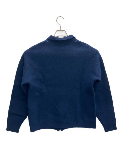 SUPREME（シュプリーム）SUPREME (シュプリーム) ストライプジップアップポロセーター ブルー サイズ:Lの古着・服飾アイテム