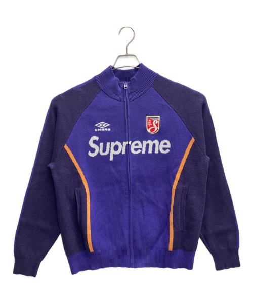 SUPREME（シュプリーム）SUPREME (シュプリーム) UMBRO (アンブロ) Zip Up Sweater パープル サイズ:Lの古着・服飾アイテム
