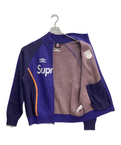 SUPREME（シュプリーム）SUPREME (シュプリーム) UMBRO (アンブロ) Zip Up Sweater パープル サイズ:Lの古着・服飾アイテム