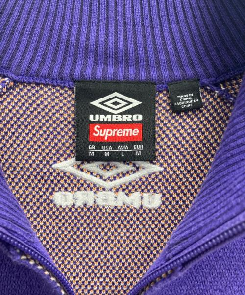 SUPREME（シュプリーム）SUPREME (シュプリーム) UMBRO (アンブロ) Zip Up Sweater パープル サイズ:Lの古着・服飾アイテム
