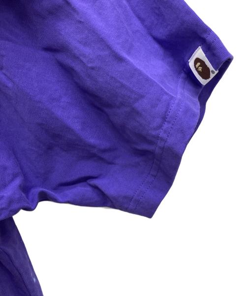 A BATHING APE（アベイシングエイプ）A BATHING APE (アベイシングエイプ) 半袖Tシャツ パープル サイズ:ＸＬの古着・服飾アイテム