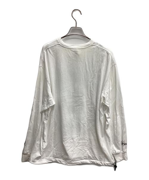 A BATHING APE（アベイシングエイプ）A BATHING APE (アベイシングエイプ) APE PAW GEO” LONG SLEEVES TEE ホワイト サイズ:XLの古着・服飾アイテム