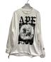 A BATHING APE（アベイシングエイプ）の古着「APE PAW GEO” LONG SLEEVES TEE」｜ホワイト