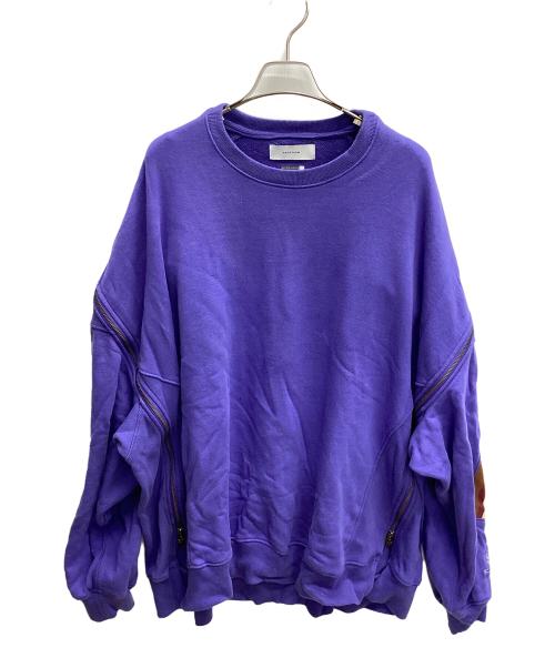 FACETASM（ファセッタズム）FACETASM (ファセッタズム) ZIPPER RIB SWEAT パープル サイズ:3の古着・服飾アイテム