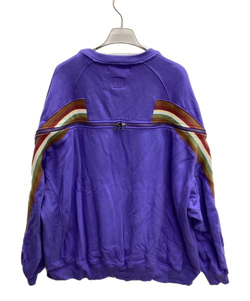 FACETASM（ファセッタズム）FACETASM (ファセッタズム) ZIPPER RIB SWEAT パープル サイズ:3の古着・服飾アイテム