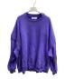 FACETASM（ファセッタズム）の古着「ZIPPER RIB SWEAT」｜パープル