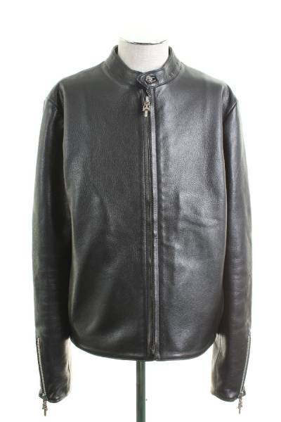 CHROME HEARTS（クロムハーツ）レザーアウター (ギャランティ・ガーメント付き）の古着・服飾アイテム