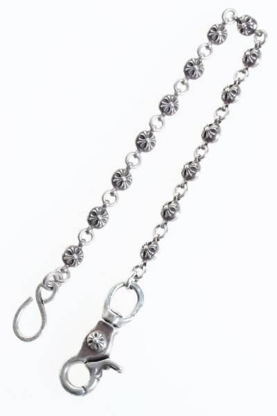 CHROME HEARTS（クロムハーツ）#2クロスボールウォレットチェーン(袋・ギャランティ付)【329】の古着・服飾アイテム