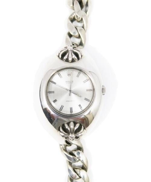 CHROME HEARTS（クロムハーツ）CHROME HEARTS (クロムハーツ) ROLEXカスタムウォッチ シルバーの古着・服飾アイテム