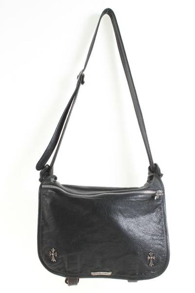 CHROME HEARTS（クロムハーツ）CHクロス付きソフトショルダーバッグ【329】の古着・服飾アイテム