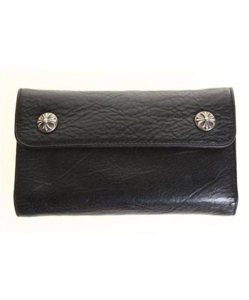 CHROME HEARTS（クロムハーツ）CHROME HEARTS（クロムハーツ） WAVE ロングウォレット ブラックの古着・服飾アイテム