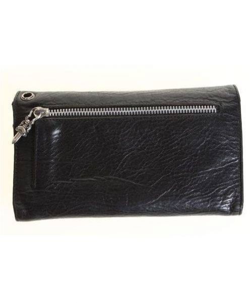 CHROME HEARTS（クロムハーツ）CHROME HEARTS（クロムハーツ） WAVE ロングウォレット ブラックの古着・服飾アイテム