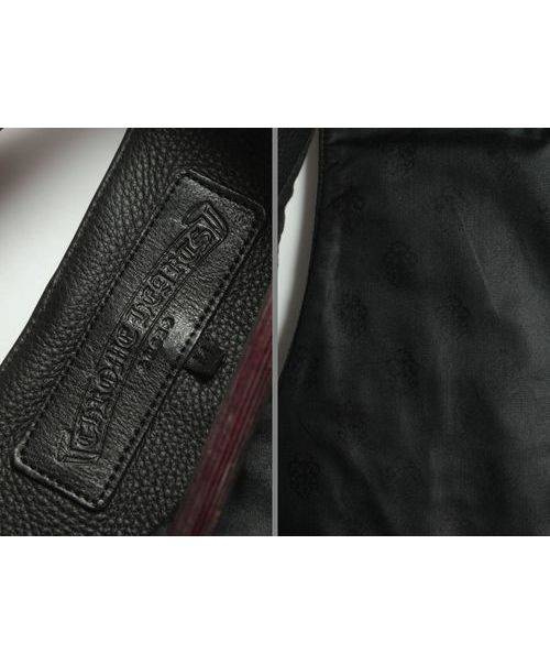 CHROME HEARTS（クロムハーツ）CHROME HEARTS（クロムハーツ） クラシック2Bレザーベスト ブラック サイズMの古着・服飾アイテム
