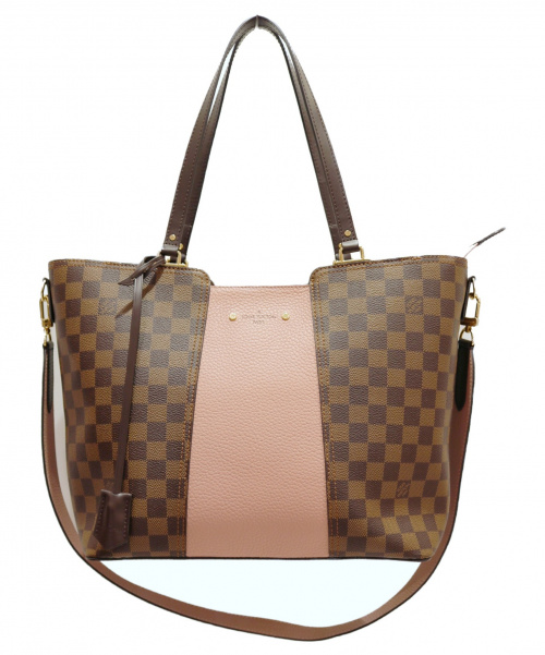 LOUIS VUITTON（ルイ ヴィトン）LOUIS VUITTON (ルイヴィトン) 2WAYジャージートートバッグ ブラウン×ピンク サイズ:-の古着・服飾アイテム