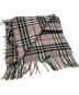 Burberry's (バーバリーズ) マフラー ブラウン×グレー：8000円