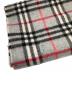 中古・古着 Burberry's (バーバリーズ) マフラー ブラウン×グレー：8000円
