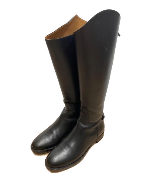 Christian Dior（クリスチャン ディオール）Christian Dior (クリスチャン ディオール) レザーロングブーツ ブラック サイズ:36.5の古着・服飾アイテム