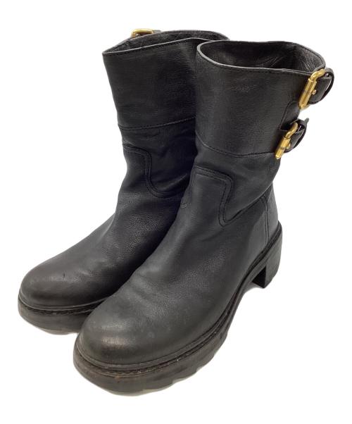 PRADA SPORTS（プラダスポーツ）PRADA SPORTS (プラダスポーツ) レザーブーツ ブラック サイズ:35の古着・服飾アイテム