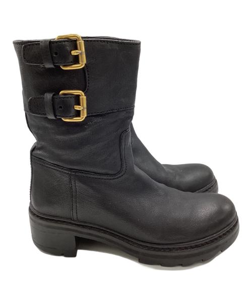 PRADA SPORTS（プラダスポーツ）PRADA SPORTS (プラダスポーツ) レザーブーツ ブラック サイズ:35の古着・服飾アイテム