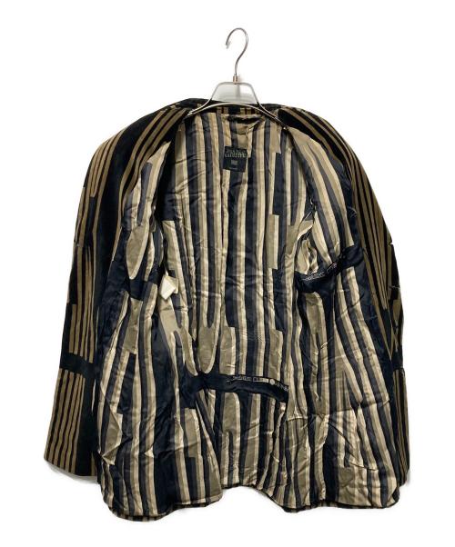 Jean Paul Gaultier FEMME（ジャンポールゴルチエ フェム）Jean Paul Gaultier FEMME (ジャンポールゴルチエ フェム) 総柄ベロアジャケット/Velour jacket ブラック サイズ:42の古着・服飾アイテム