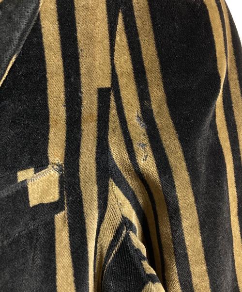 Jean Paul Gaultier FEMME（ジャンポールゴルチエ フェム）Jean Paul Gaultier FEMME (ジャンポールゴルチエ フェム) 総柄ベロアジャケット/Velour jacket ブラック サイズ:42の古着・服飾アイテム