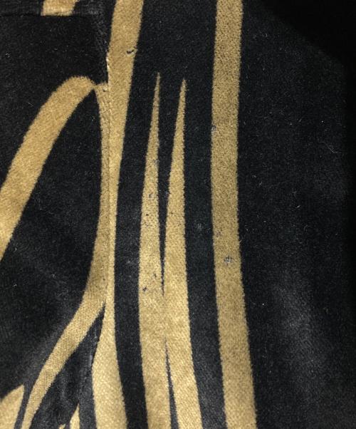 Jean Paul Gaultier FEMME（ジャンポールゴルチエ フェム）Jean Paul Gaultier FEMME (ジャンポールゴルチエ フェム) 総柄ベロアジャケット/Velour jacket ブラック サイズ:42の古着・服飾アイテム