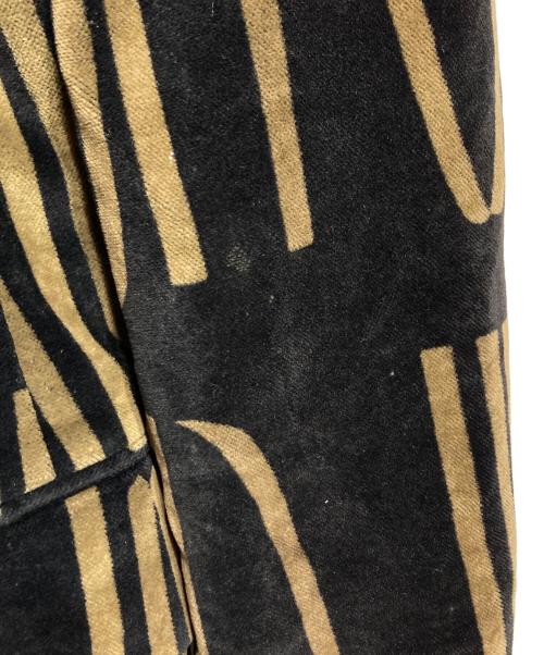 Jean Paul Gaultier FEMME（ジャンポールゴルチエ フェム）Jean Paul Gaultier FEMME (ジャンポールゴルチエ フェム) 総柄ベロアジャケット/Velour jacket ブラック サイズ:42の古着・服飾アイテム