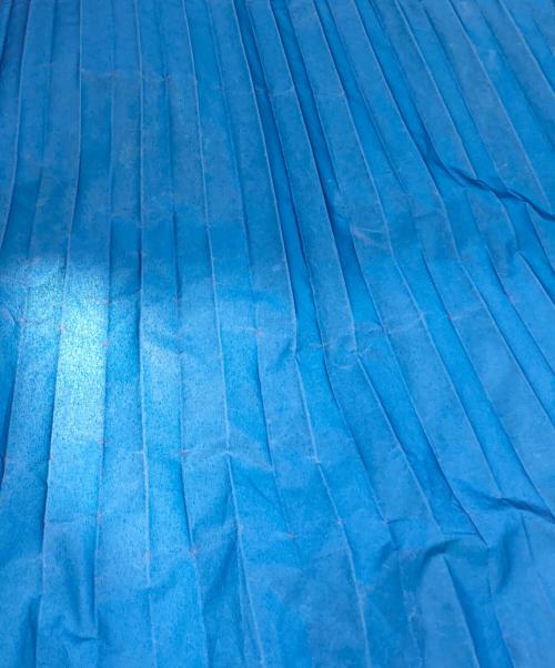 Maison Margiela（メゾンマルジェラ）Maison Margiela (メゾンマルジェラ) プリーツスカート ブルー サイズ:38の古着・服飾アイテム