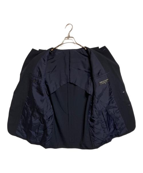COMME des GARCONS HOMME PLUS（コムデギャルソンオムプリュス）COMME des GARCONS HOMME PLUS (コムデギャルソンオムプリュス) ウールジャケット/Wool Gabardine Collarless Jacket  ネイビー サイズ:Sの古着・服飾アイテム