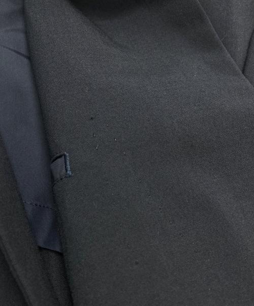 COMME des GARCONS HOMME PLUS（コムデギャルソンオムプリュス）COMME des GARCONS HOMME PLUS (コムデギャルソンオムプリュス) ウールジャケット/Wool Gabardine Collarless Jacket  ネイビー サイズ:Sの古着・服飾アイテム