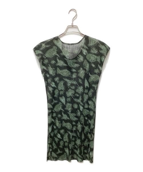 PLEATS PLEASE（プリーツプリーズ）PLEATS PLEASE (プリーツプリーズ) ブラウス グリーン サイズ:3の古着・服飾アイテム