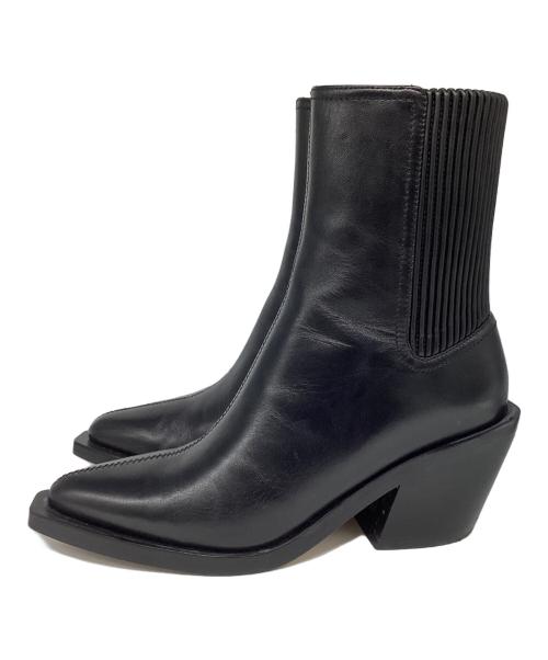 COACH（コーチ）COACH (コーチ) レザーブーツ ブラック サイズ:6.5の古着・服飾アイテム