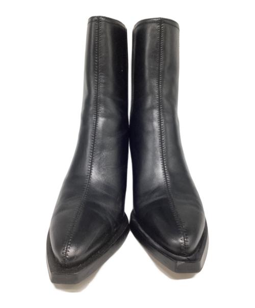 COACH（コーチ）COACH (コーチ) レザーブーツ ブラック サイズ:6.5の古着・服飾アイテム