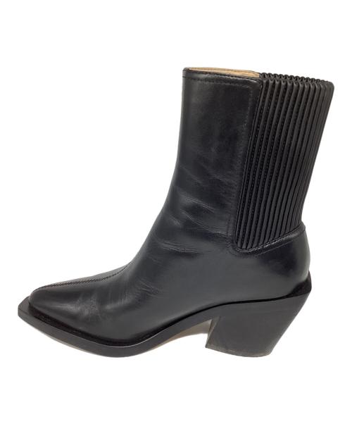 COACH（コーチ）COACH (コーチ) レザーブーツ ブラック サイズ:6.5の古着・服飾アイテム
