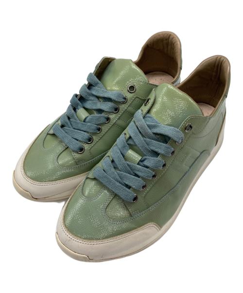 HERMES（エルメス）HERMES (エルメス) ローカットスニーカー グリーン サイズ:37.5の古着・服飾アイテム
