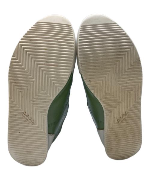 HERMES（エルメス）HERMES (エルメス) ローカットスニーカー グリーン サイズ:37.5の古着・服飾アイテム