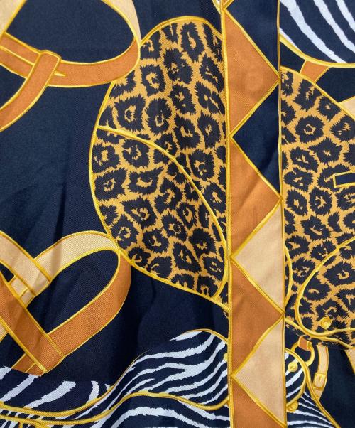 GUCCI（グッチ）GUCCI (グッチ) 総柄シルクシャツ ブラック サイズ:42の古着・服飾アイテム