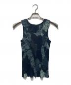 PLEATS PLEASEプリーツプリーズ）の古着「プリーツノースリーブカットソー」｜ブラック