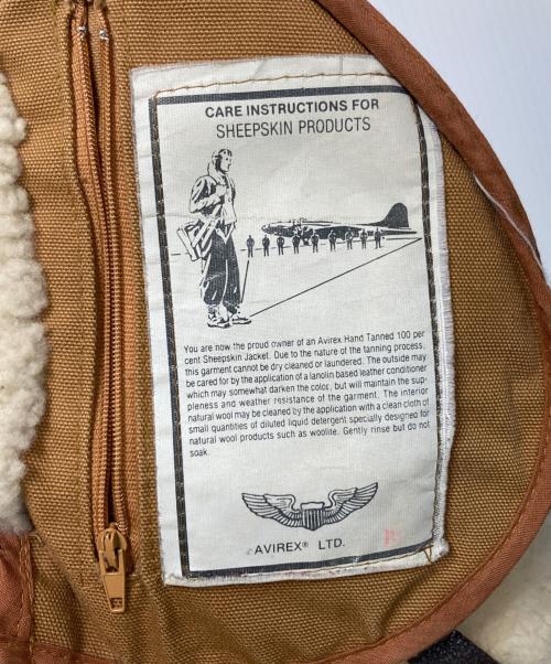 AVIREX（アヴィレックス）AVIREX (アヴィレックス) ボマージャケット ブラウン サイズ:44の古着・服飾アイテム