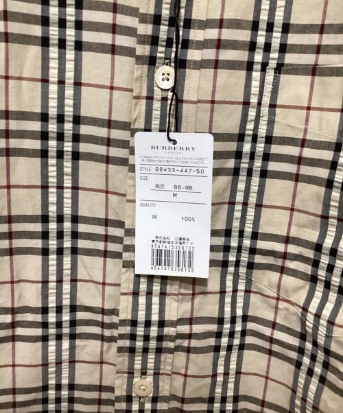 BURBERRY LONDON（バーバリーロンドン）BURBERRY LONDON (バーバリーロンドン) ノバチェック半袖シャツ ベージュ サイズ:Mの古着・服飾アイテム