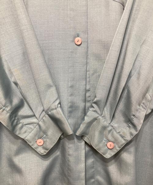 ISSEY MIYAKE（イッセイミヤケ）ISSEY MIYAKE (イッセイミヤケ) シルクウールシャツ ブルー サイズ:Sの古着・服飾アイテム