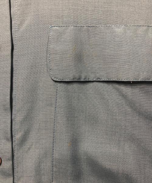 ISSEY MIYAKE（イッセイミヤケ）ISSEY MIYAKE (イッセイミヤケ) シルクウールシャツ ブルー サイズ:Sの古着・服飾アイテム